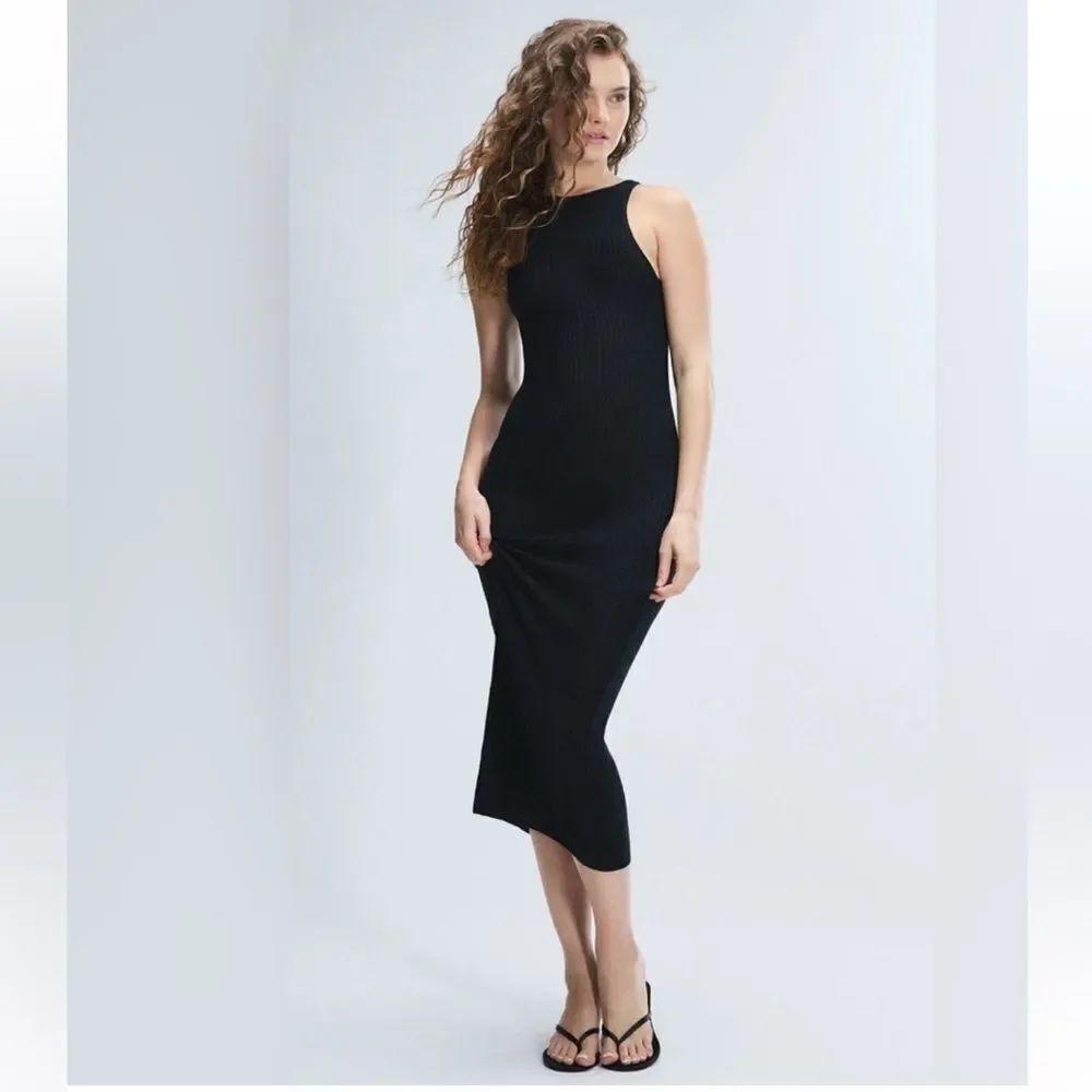Savage x Fenty Ribbed Knit Sheerenity Dress XS